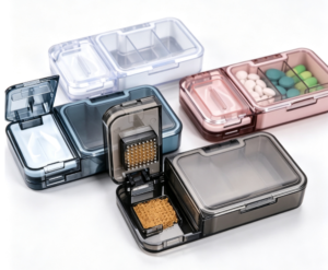 wholesale 3 in 1 pill splitter, crusher & sealed storage box